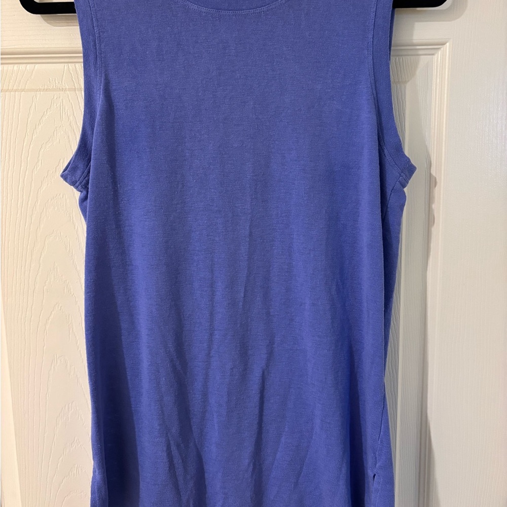 Athleta Women's Dark Jewel Tone Blue Tank Top Small Tall